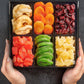 Snackberry Dried Fruit Gift Basket, 2-Pack, 6 Dried Fruit Variety, Gourmet Snack Box, Elegant Drawer Window Gift Box