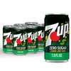 7UP Diet Lemon Lime Soda, Zero Calories, Caffeine Free, 7.5 Fl Oz Mini Cans, Pack of 6