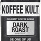 Koffee Kult Dark Roast Ground Coffee - Gourmet 100% Arabica - 32oz