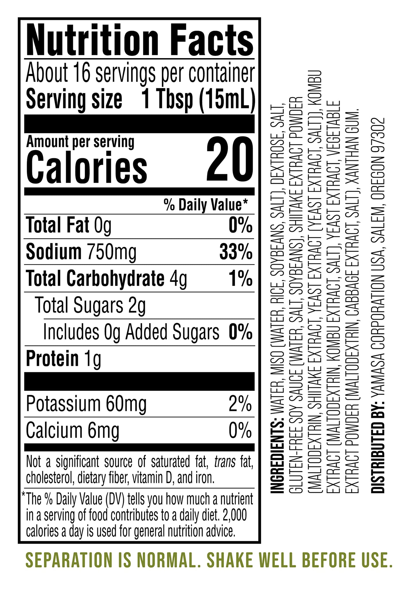 Yamasa, White Miso Soup Concentrate, Japanese Tradition, Non-Gmo, No Msg Added, No Fish, Serves 16 Bowls, 8Fl Oz