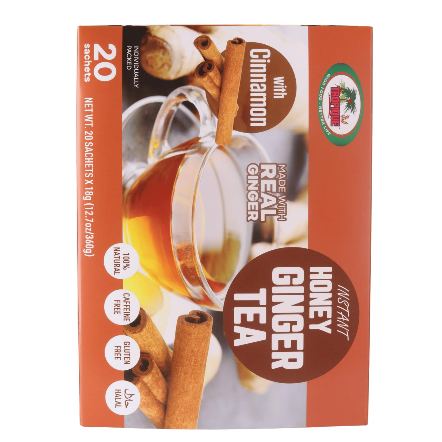 Instant Honey Ginger Tea (Cinnamon)