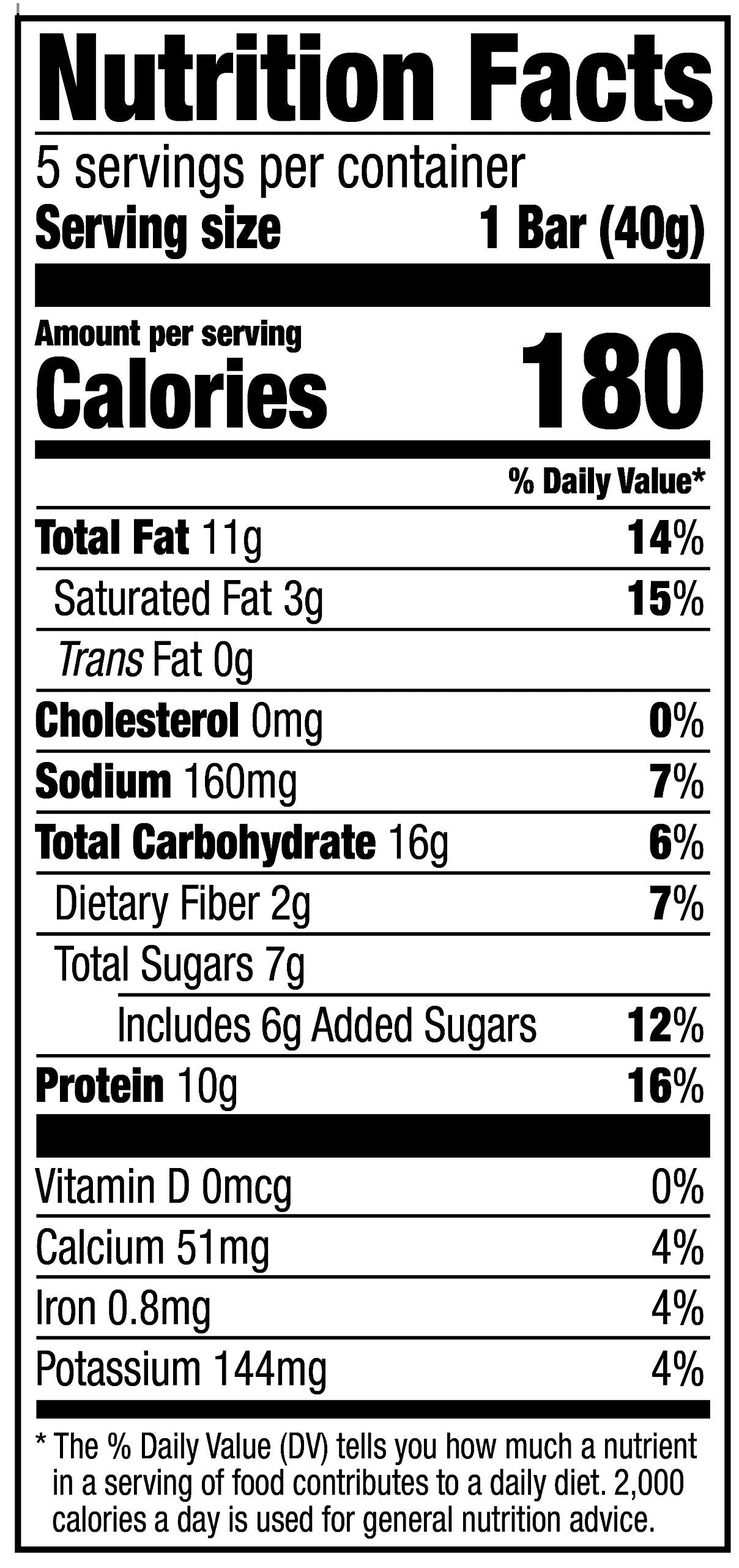large online retailer Brand - Happy Belly Protein Chewy Bars  Peanut  Almond and Dark Chocolate  5 Count (Pack of 6)