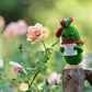 qyqkfly Emotional Pickled Desk Support Gift, Green Cotton, Model qq-cu-with chri bow, Ideal for Women, Friends, Easter, Birthday, Christmas