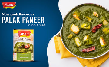 Swad Ready To Eat Palak Paneer Instant Mix Vegetarian Heat & Eat With No Added Preservative - 450 Grams (Pack Of 3)