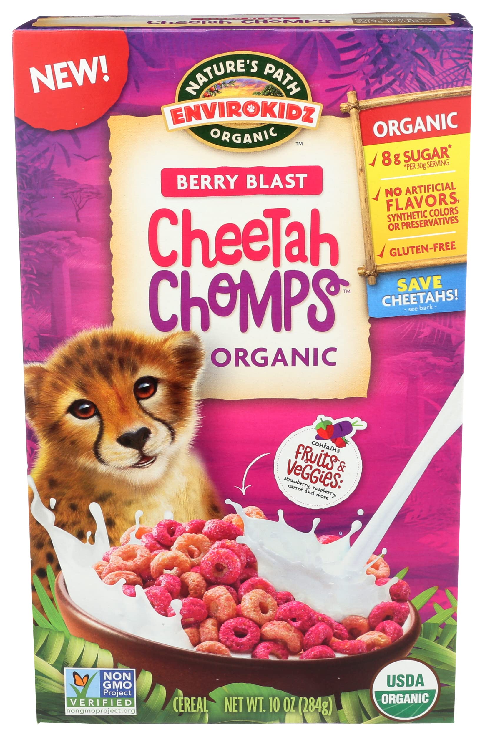 Natures Path Cereals Kids Cheetah Chomps Or 10 Oz