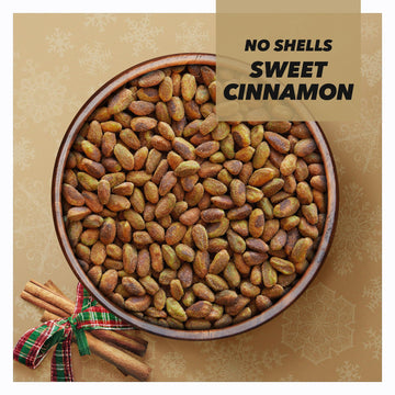 Wonderful Pistachios No Shells, Sweet Cinnamon Flavored Nuts, 5.5 Ounce Resealable Bag, Protein Snacks, Gluten Free, Healthy Sna