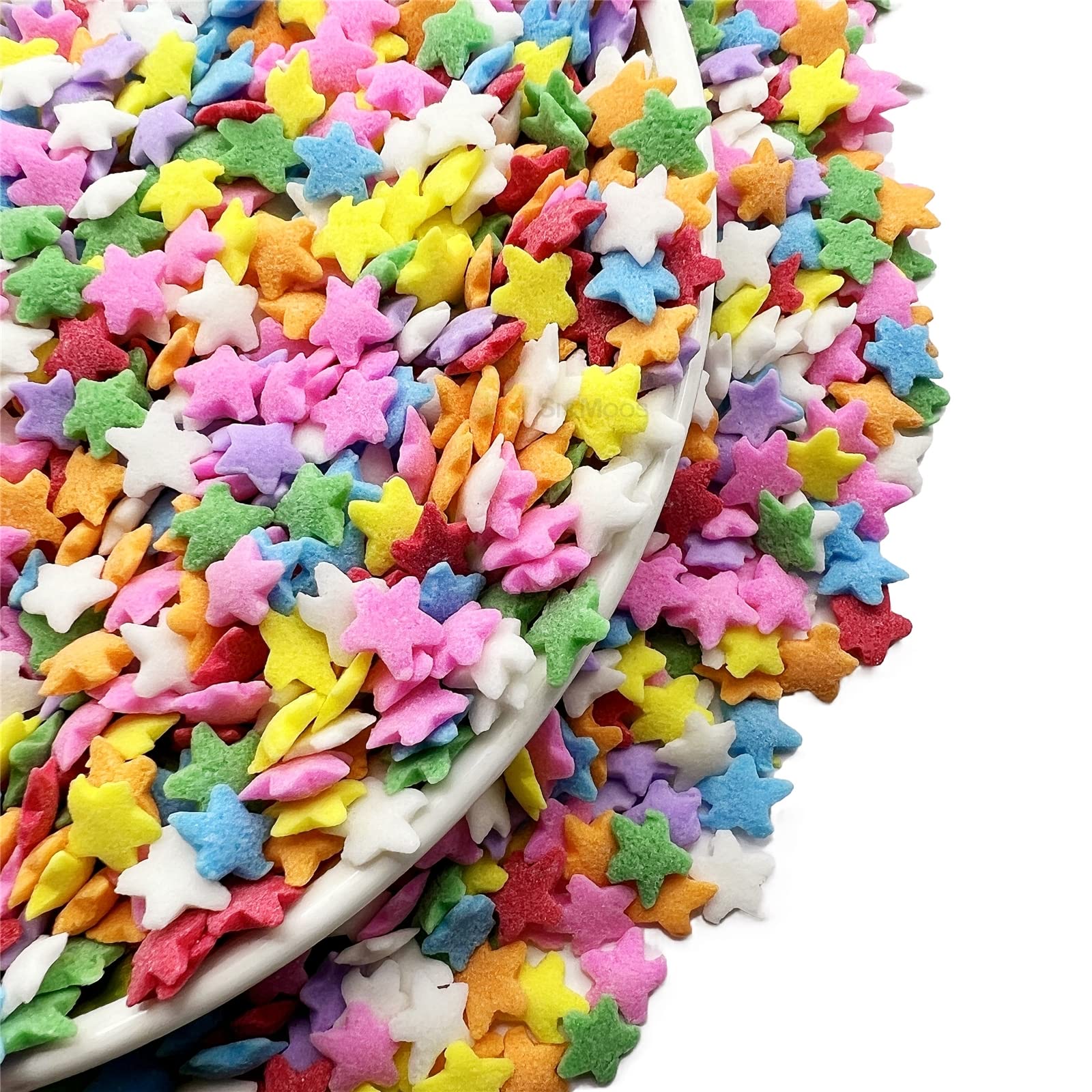 SE Si&Moos Rainbow Star Sprinkles for Cake Decorating Edible Confetti Sprinkles Rainbow Starfetti Rainbow Sprinkles Edible Stars