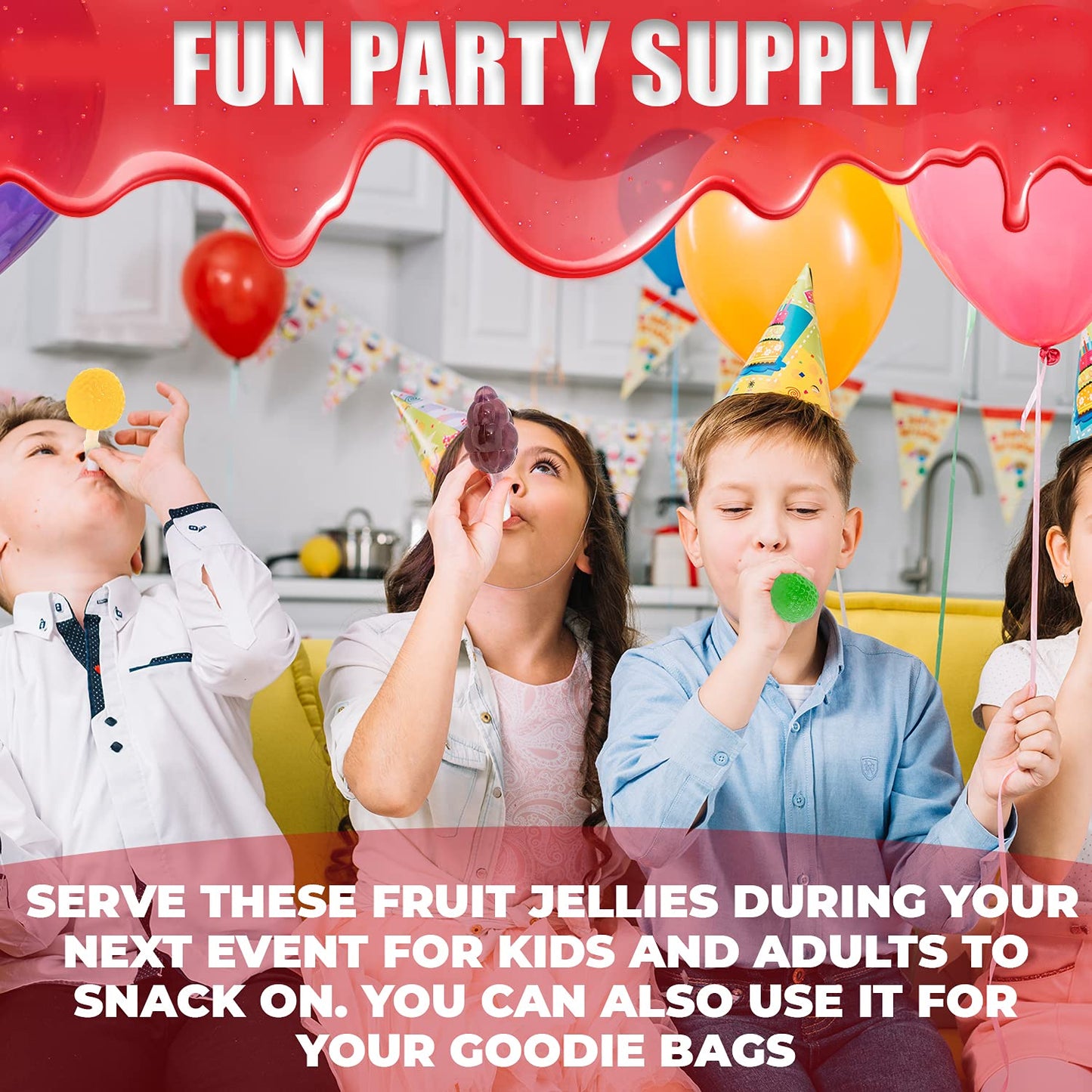 Fusion Select Jelly Fruit Snack Jelly Fruits Hit Or Miss Challenge - Fruit-Shaped Jelly- Assorted Flavors, Strawberry, Orange, A