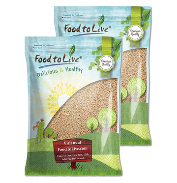 Pearl Barley, 20 Pounds - Processed Hulled Barley, Cereal Grain, Kosher, Vegan, Bulk. Cooks Faster than Hulled Barley. High in F