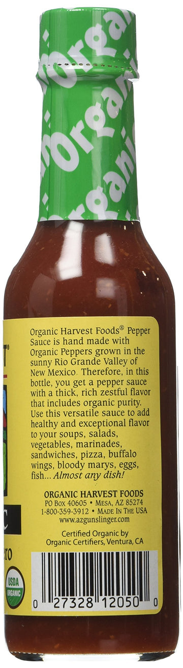 Organic Harvest Arizona Peppers Chipotle Habanero Pepper Sauce, 5 Ounce (Pack of 12)