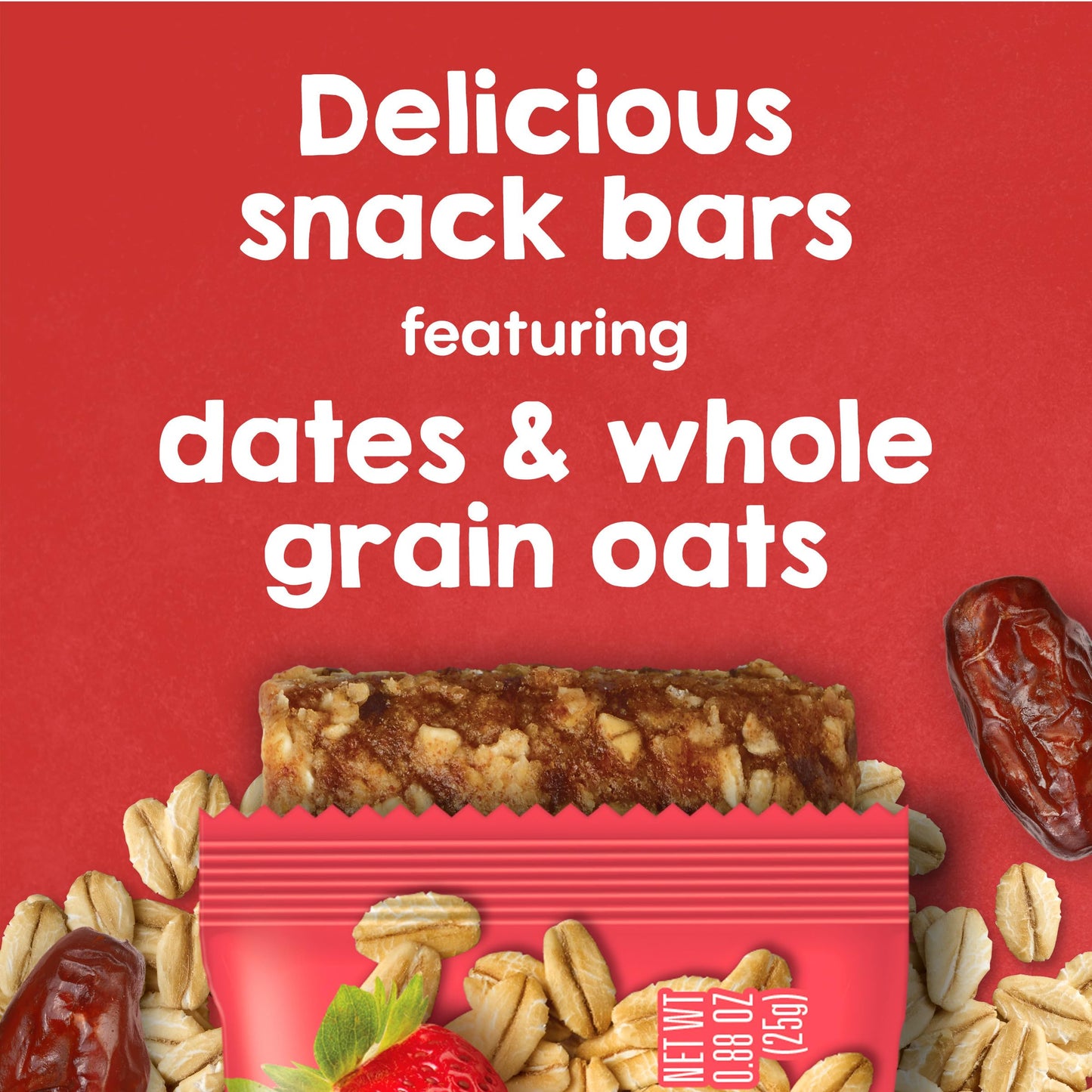 Happytot Organics Super Morning Oat Bars, Bananas, Strawberries & Sunflower Butter, 5 Count (Pack Of 6)