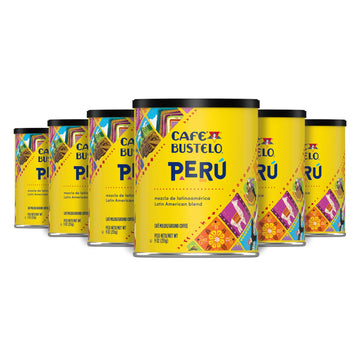 Caf   Bustelo Peru Latin American Blend Dark Roast Ground Coffee, 9 Ounce (Pack of 6)