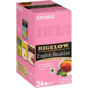 Bigelow Tea English Breakfast Black Tea Keurig K-Cup Pods, Caffeinated Tea Keurig Tea Pods, 24 Count Box (Pack Of 1)