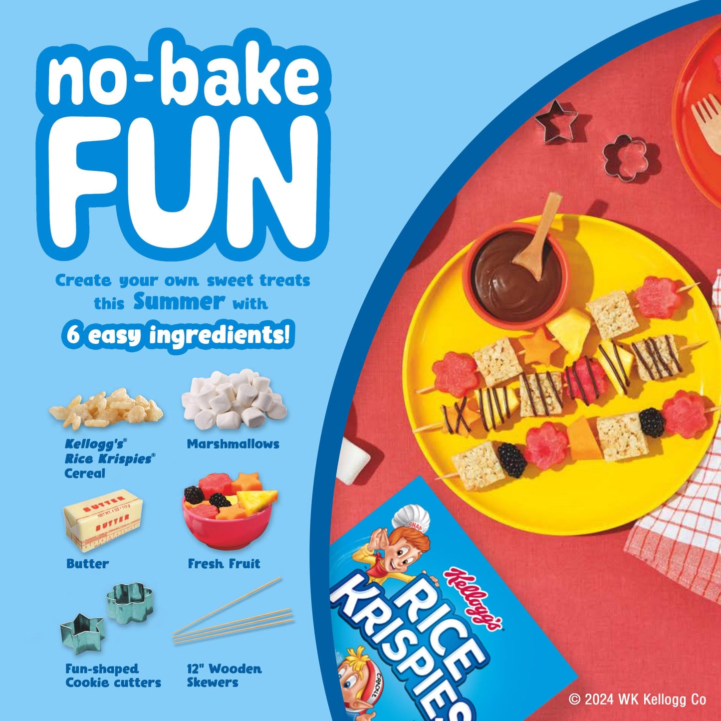 Kelloggs Rice Krispies Cold Breakfast Cereal, 8 Vitamins and Minerals, Rice Krispies Treats, Giant Size, Original, 24oz Box (1