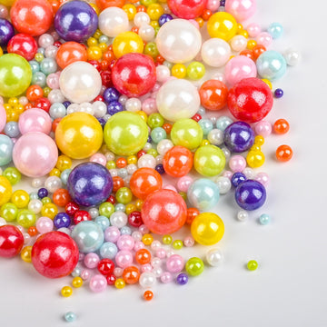 Bayep Rainbow Sprinkles for Cake Decorating Edible Pearl for Ice Cream, Cookies, Baking, Cupcake Topper Colorful Sprinkles Perfe