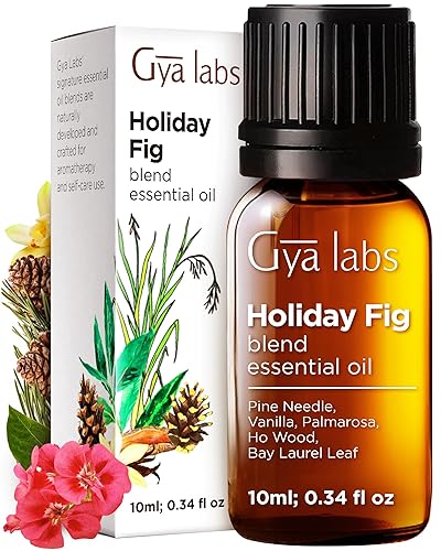 Gya Labs Holiday Fig Essential Oil Blend (0.34 Fl Oz) - Grounding & Uplifting