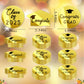 48 Pcs 2025 Graduation Acrylic Cupcake Toppers Mirror Acrylic Disc Cupcake Toppers For Graduation Cake Decorations,3 Styles Gold