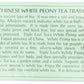 Triple Leaf Tea, White Peony, 20 Tea Bags (Pack Of 6)