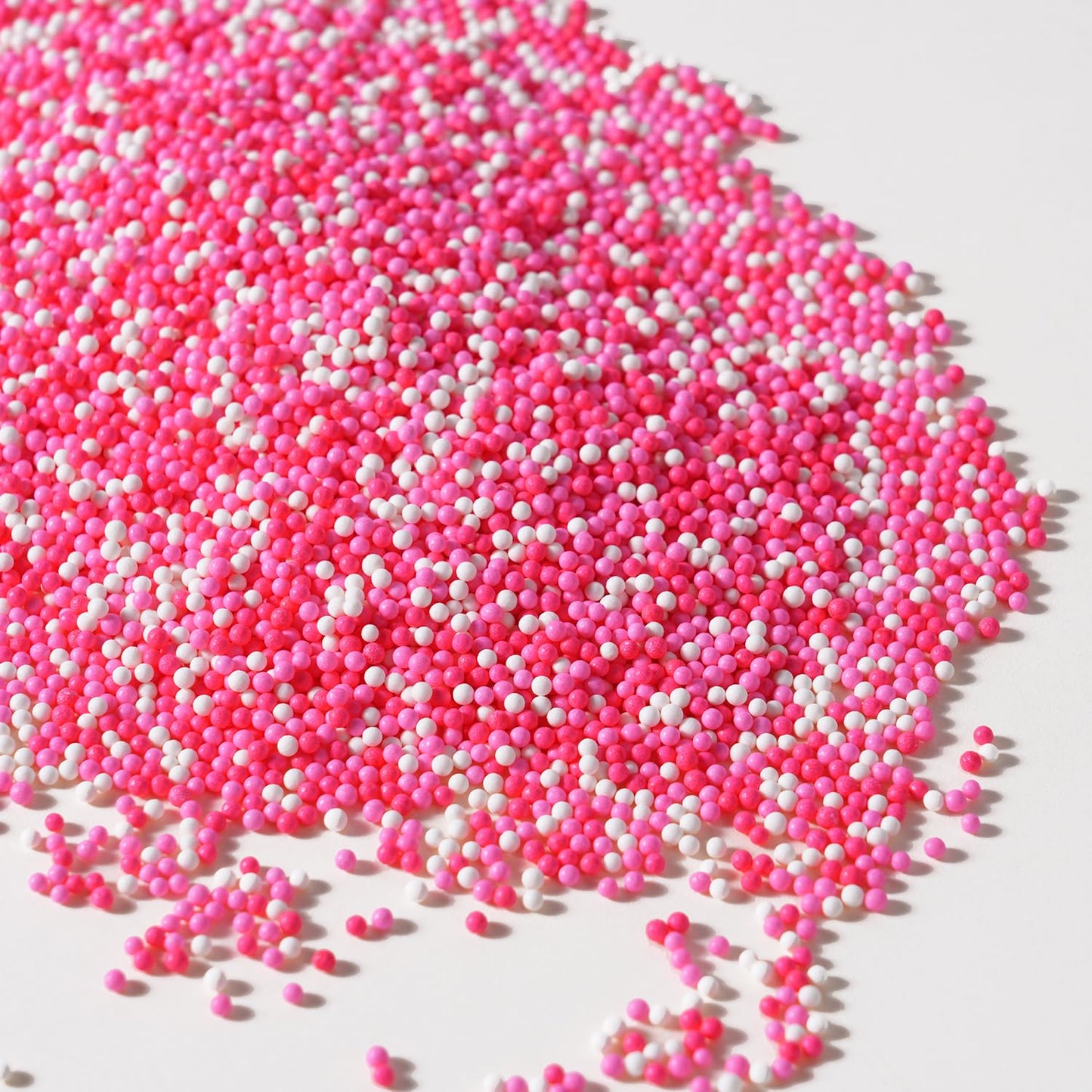 Pink Sprinkles For Cupcakes  2 Mm Pink And White Pearl Sprinkles  Nonpareils Sprinkle For Cookies  Cake  Ice Cream  Macarons  And Baking(120G/4.23Oz)