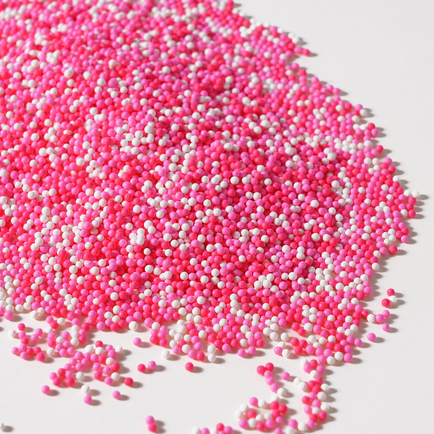 Pink Sprinkles For Cupcakes  2 Mm Pink And White Pearl Sprinkles  Nonpareils Sprinkle For Cookies  Cake  Ice Cream  Macarons  And Baking(120G/4.23Oz)