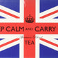 Keep Calm And Carry On Tea Carton Box, Afternoon Blend Tea (40 Bags, 125G, 4.4Oz)