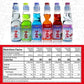 Shirakiku Ramune Japanese Soda Variety Pack | Japanese Marble Soda In Multiple Flavors | Original, Strawberry, Melon, Lychee, Gr