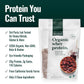 Natural Force Whey Protein Powder - Chocolate - Grass Fed Organic, Pure, Keto & Paleo Friendly, Low Carb, Kosher, Non GMO - 1 Po