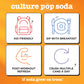 Culture Pop Soda  Most Loved Variety Pack  Probiotic Low Sugar Soda  Sparkling Juice Alternative  Non-GMO  Kosher  Gluten-Free  No Stevia (12pk)