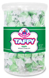 Fairtime Taffy Bulk Green Candy, Green Apple Flavor, 21 Ounce Tub, Individually Wrapped, Kosher