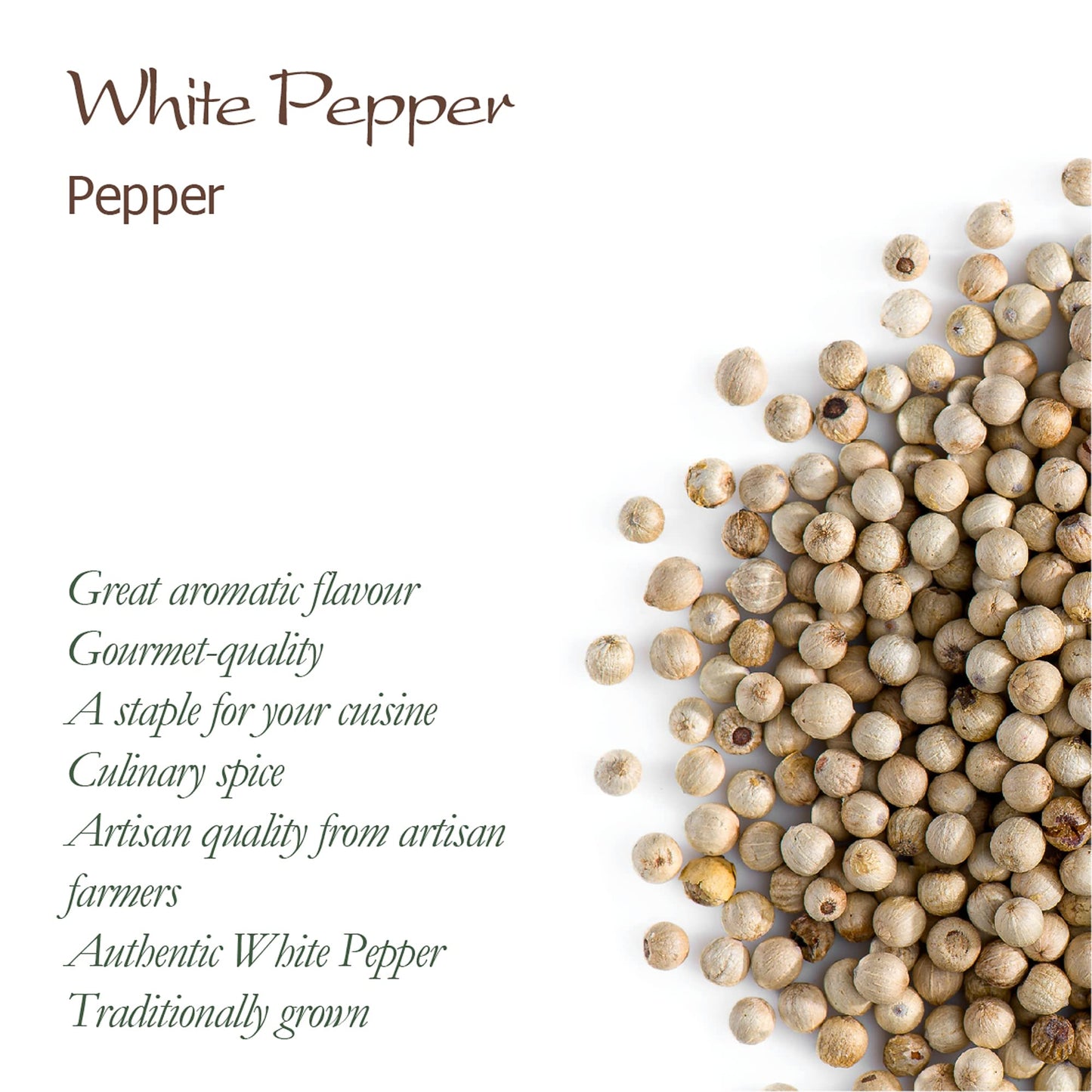 White Peppercorns Whole Pepper - White Peppercorn Spice - White Peppercorns For Grinder Whole White Pepper Peppercorns White Pep