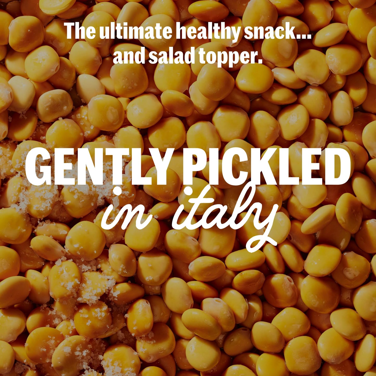BRAMI Lupini Beans Snack, Garlic & Rosemary, 7g Plant Based Protein, 0g Net Carbs, Vegan, Vegetarian, Keto, Mediterranean Diet,