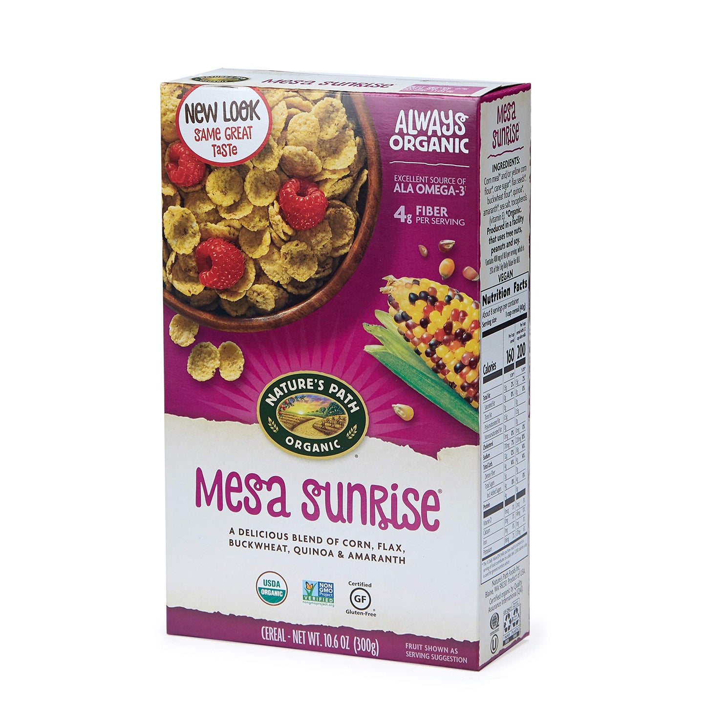 Natures Path Organic Gluten Free Mesa Sunrise Flakes Cereal, 10.6 Ounce (Pack of 6), Non-GMO, Heart Healthy, High Fiber, 4g Plan