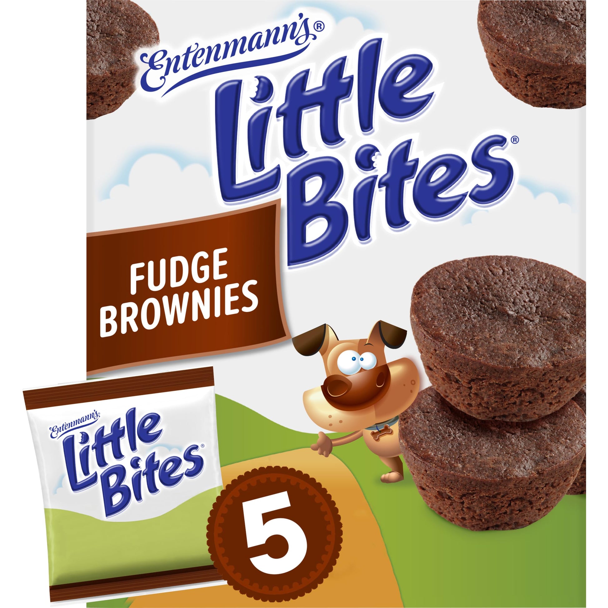 Entenmanns Little Bites Fudge Brownies, 9.75 oz, 5 Count