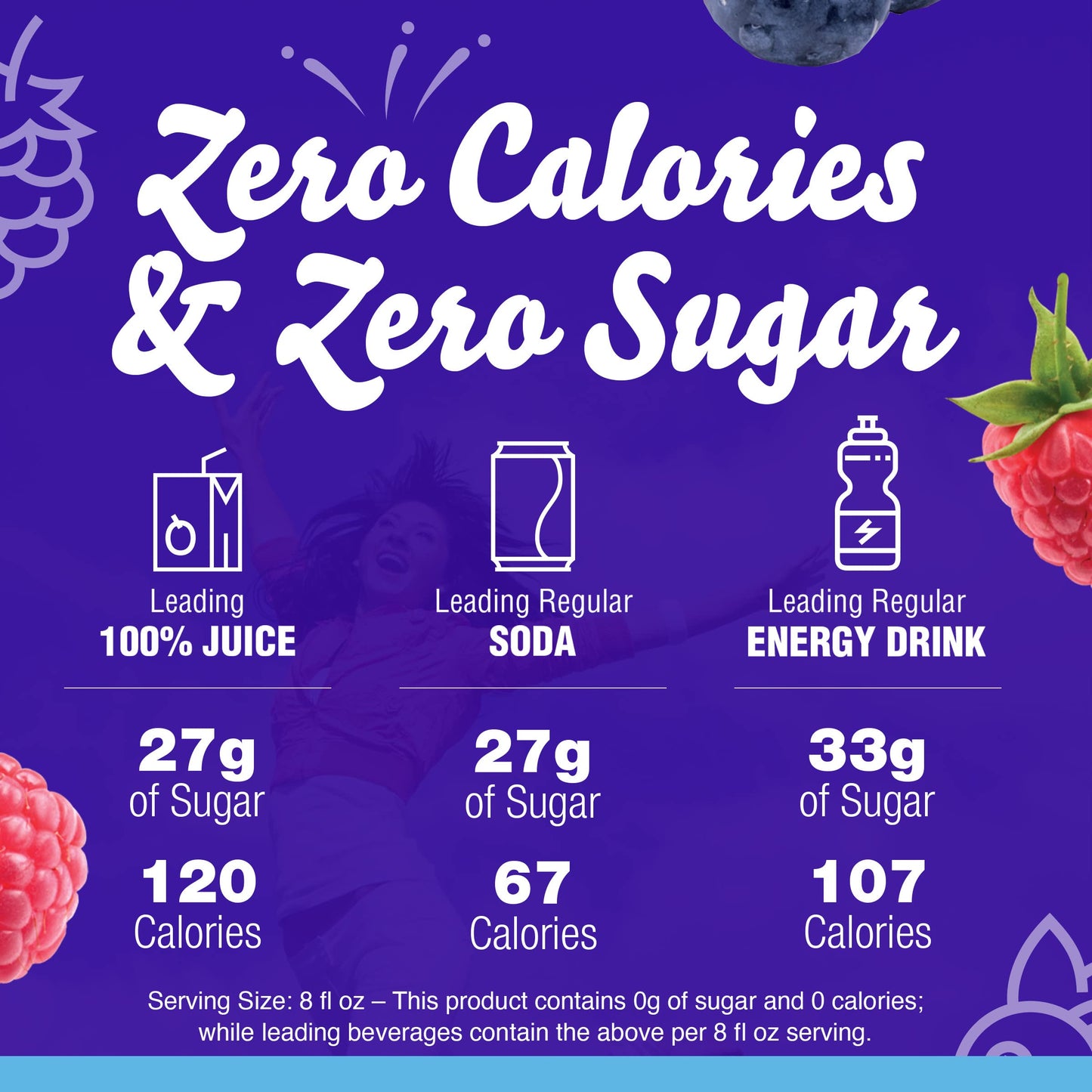 Crystal Light Liquid Blueberry Raspberry Naturally Flavored Drink Mix, 1.62 fl oz Bottle
