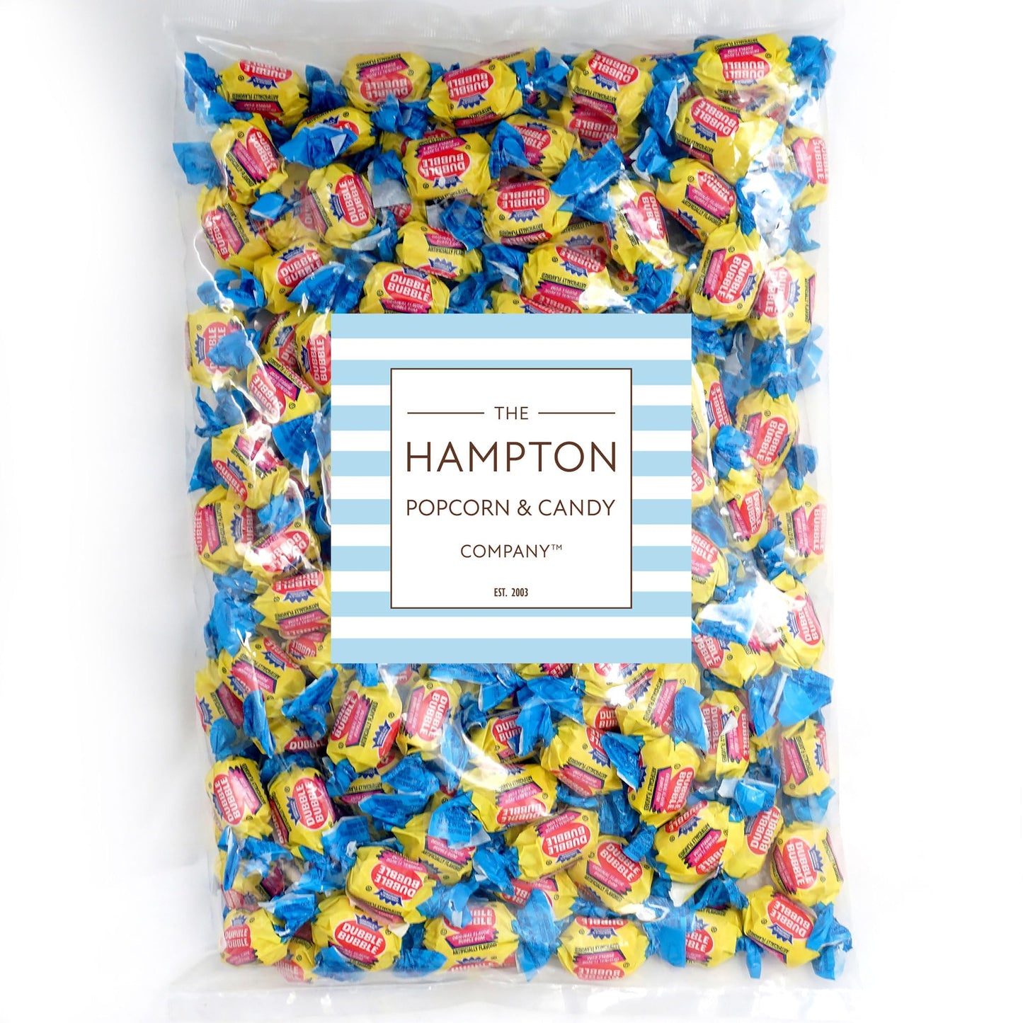 Dubble Original Classic Bubble Gum - 5 Pound Bulk Bag (Approx. 350 Pieces) - Individually Wrapped Gum (Original - Pink Gum)