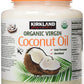Kirkland Signature Cold Pressed Unrefined Organic Virgin Coconut Oil, 1 Count(Pack Of 4)