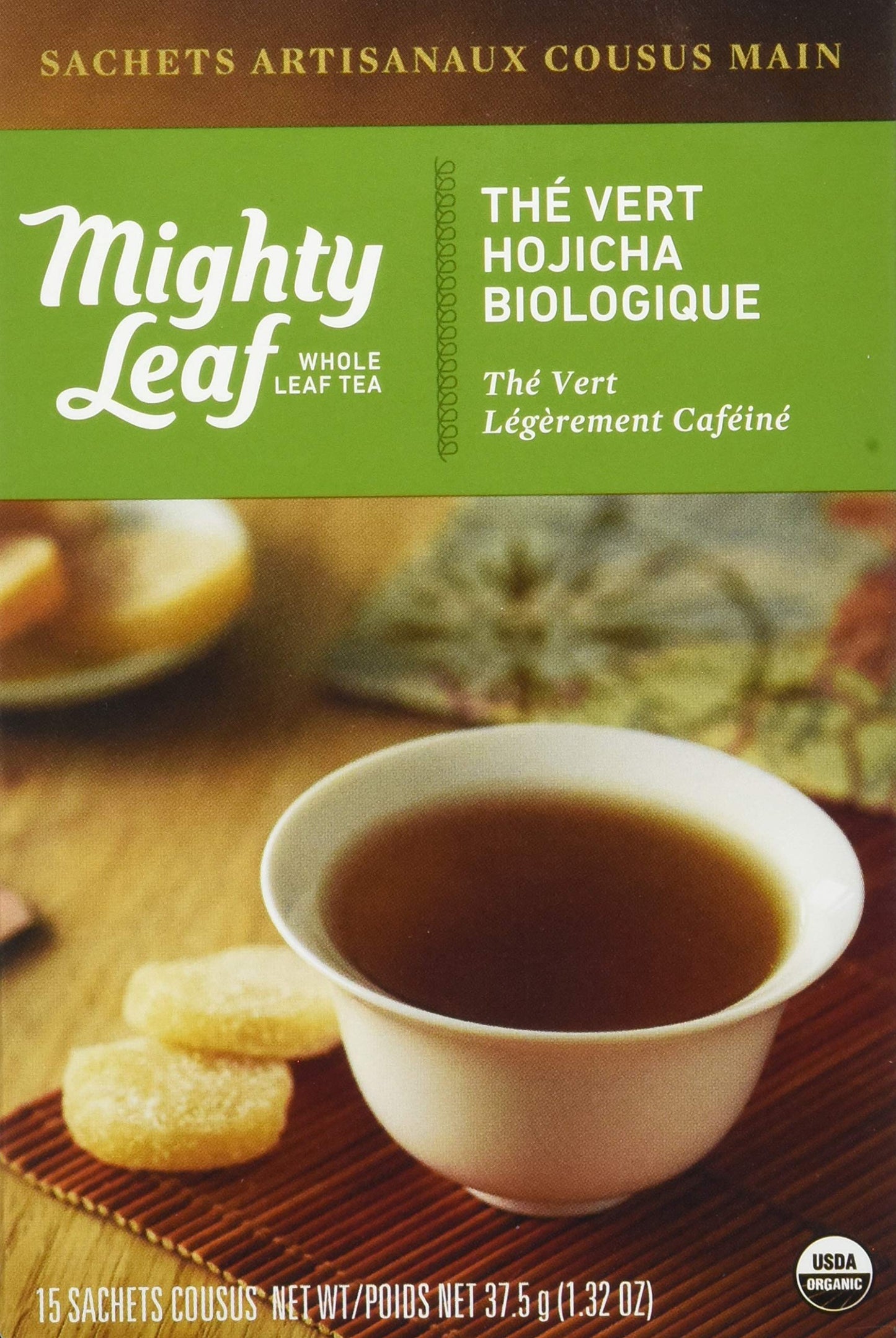 Mighty Leaf Organic Hojicha Green Tea - 15 Count, Pack of 1