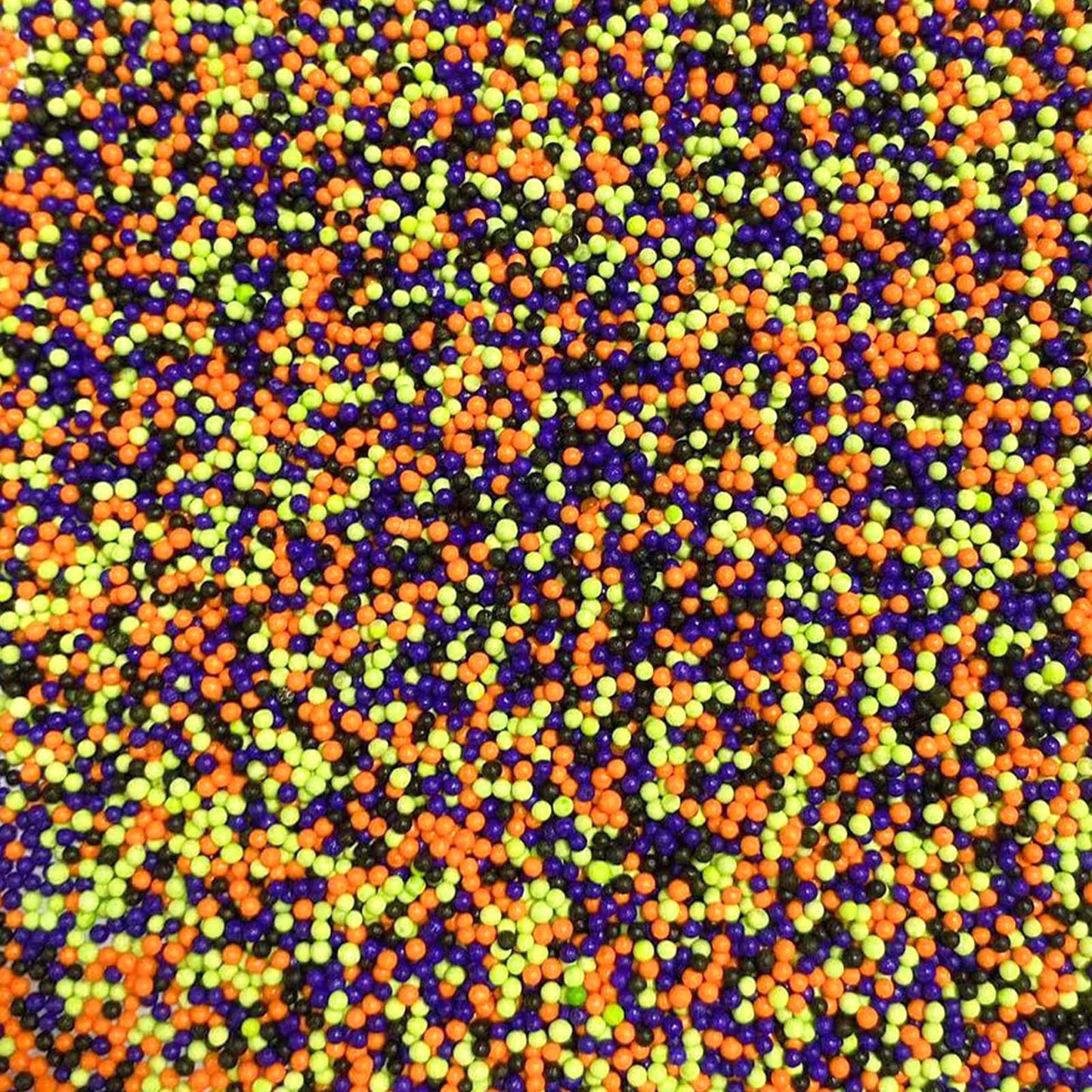 PhilaeEC Halloween Nonpareils Sprinkles, 2mm Mini Pearls for Cake Decoration, Cupcake Toppers, Cookie Baking, Halloween Supplies