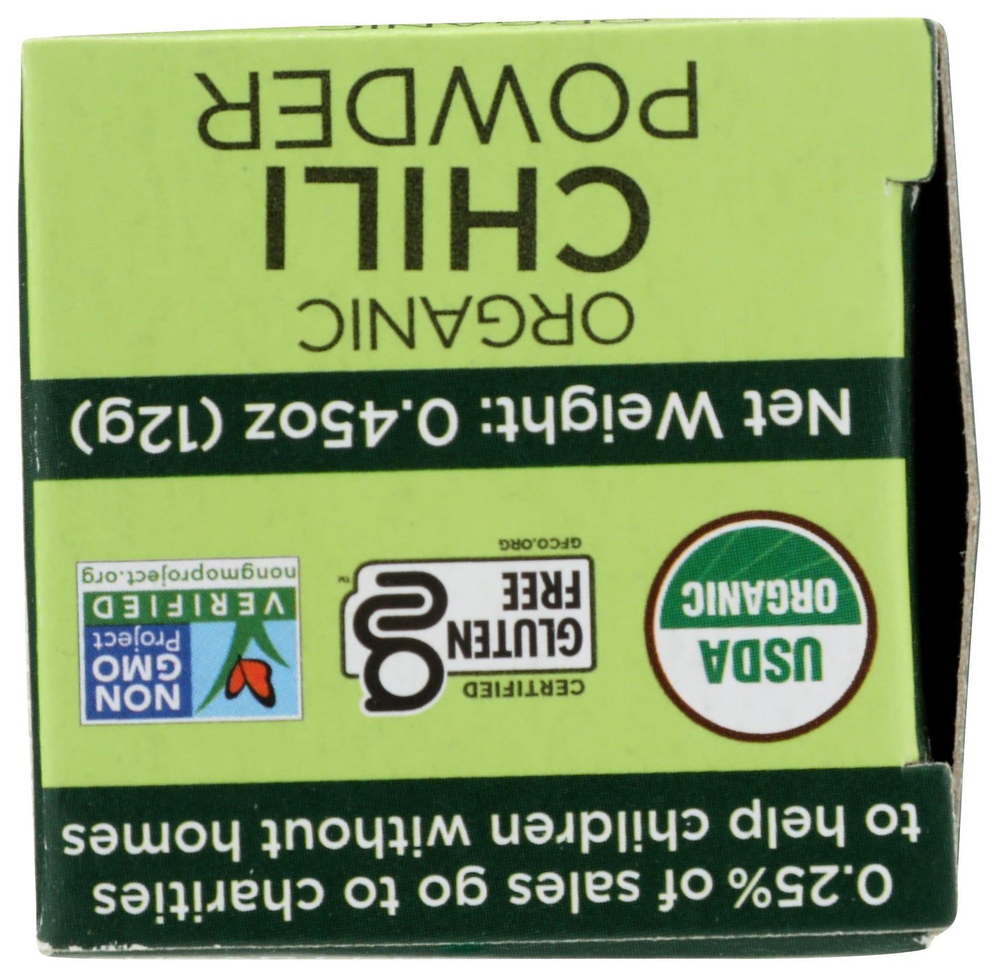 Spicely Organic Chili Powder 0.45 Ounce Ecobox Certified Gluten Free