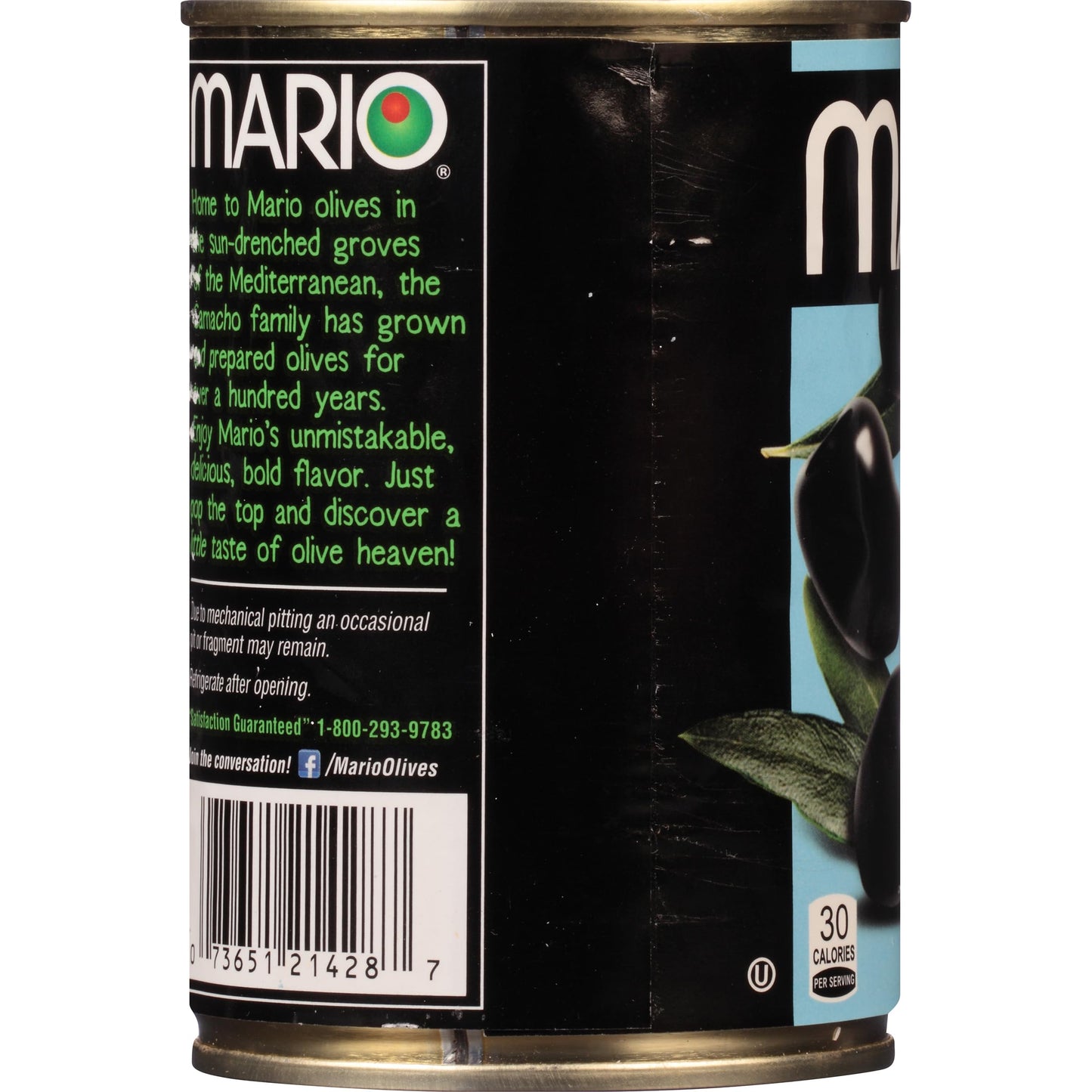 Mario Camacho Foods Black Olives, Large Pitted, 6.0 Ounce (Pack Of 12)