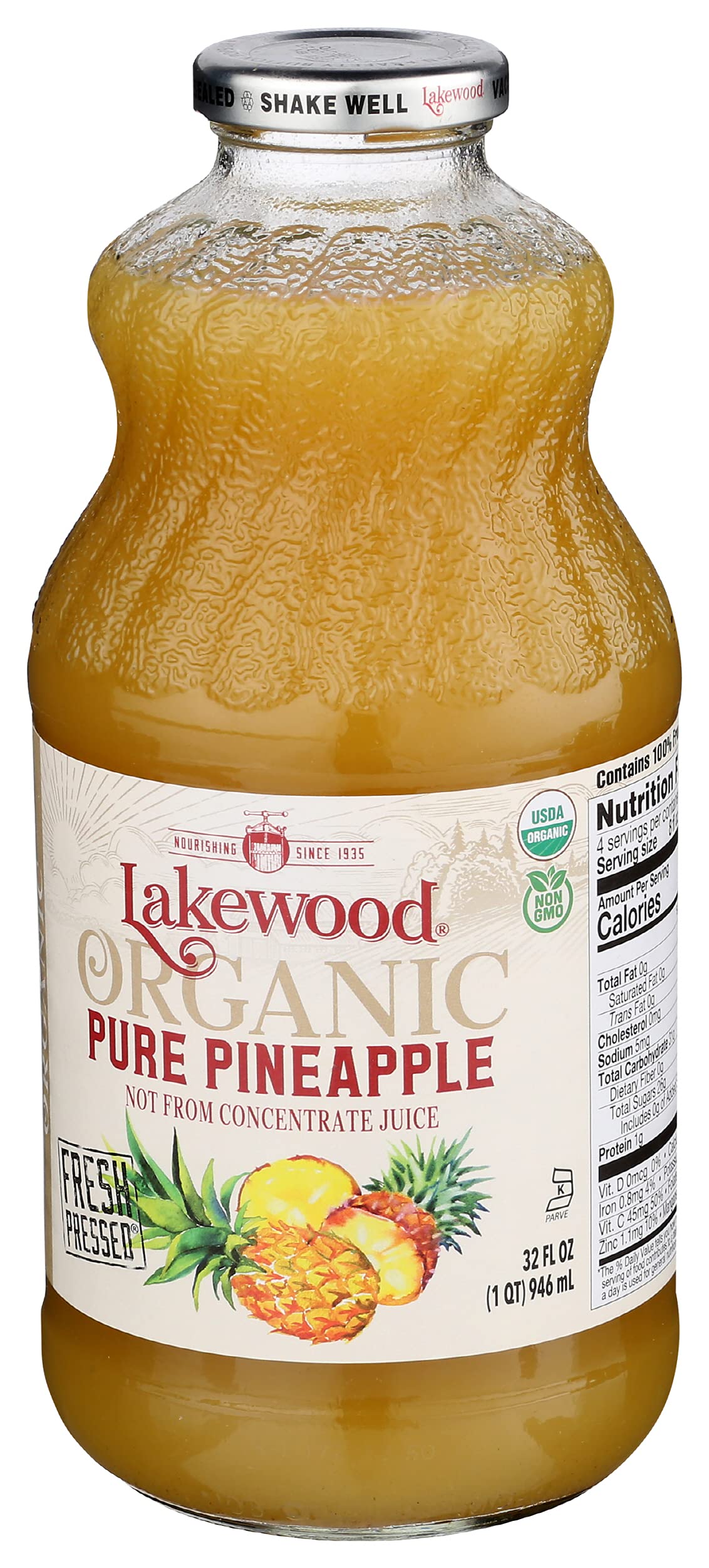 Lakewood Juice Aloe Vera Organic (Pack Of 6)