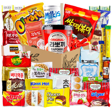 Korean Snack Box 38 Count - Variety Of Individually Wrapped Korean Snacks With Chips, Sweets And Tteokbokki For Kids, Children, College Students And Adults. Gift Box For K-Food Lovers - Journey Of Korea