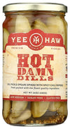Yee Haw Pickle Company Hot Damn Dill, 24 oz.