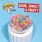 Warheads Cubes - Sour Sweet & Fruity Chewy Candy - Orange, Watermelon, Blue Raspberry, Black Cherry, Strawberry & Green Apple Fl