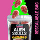 Alien Gummy Skulls - 10 Ounces Of Gummy Halloween Candy For Halloween Themed Candy Occasions - Spooky Candy Halloween Gummies Fo