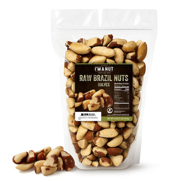Im A Nut Brazil Nuts  Broken  16Oz (1 Lb) Distinct | Non Gmo Batch Tested Gluten & Peanut Free Vegan Keto Friendly Large  Fresh Resealable Bag