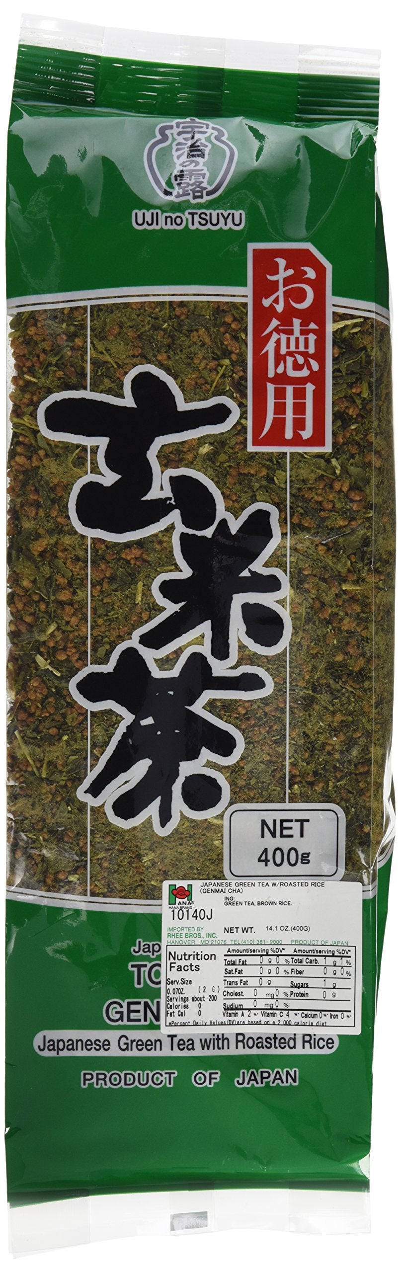 Ujinotsuyu GenmaiCha Green Tea with Roasted Rice, 400g (14.1oz), Model SYNCHKG016766