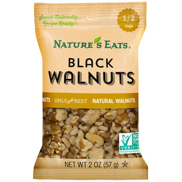Natures Eats Black Walnuts, 2 Ounce (Pack of 12)