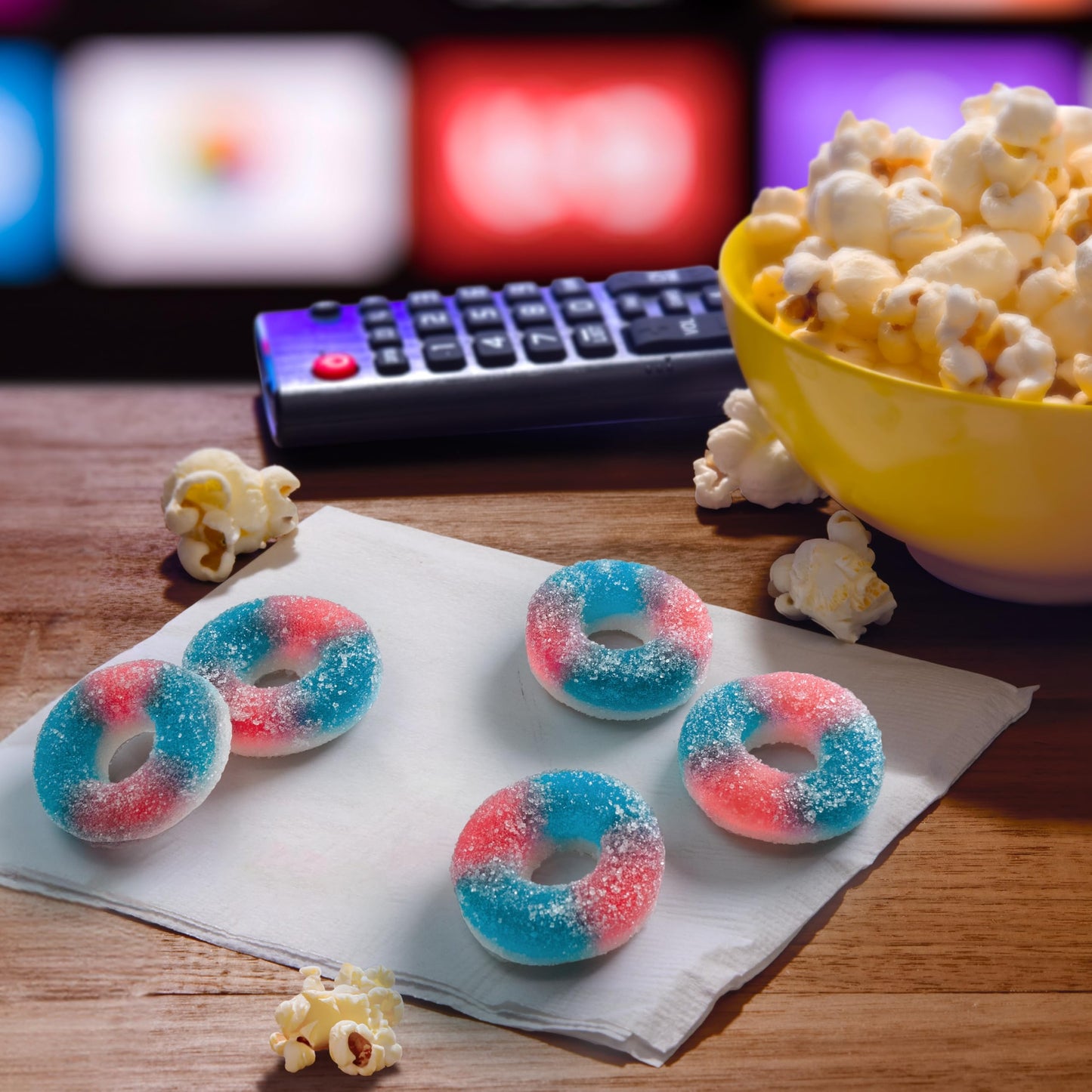 SweeTARTS Candy, Blue Punch and Strawberries and Cream, Tart and Chewy, 11 oz