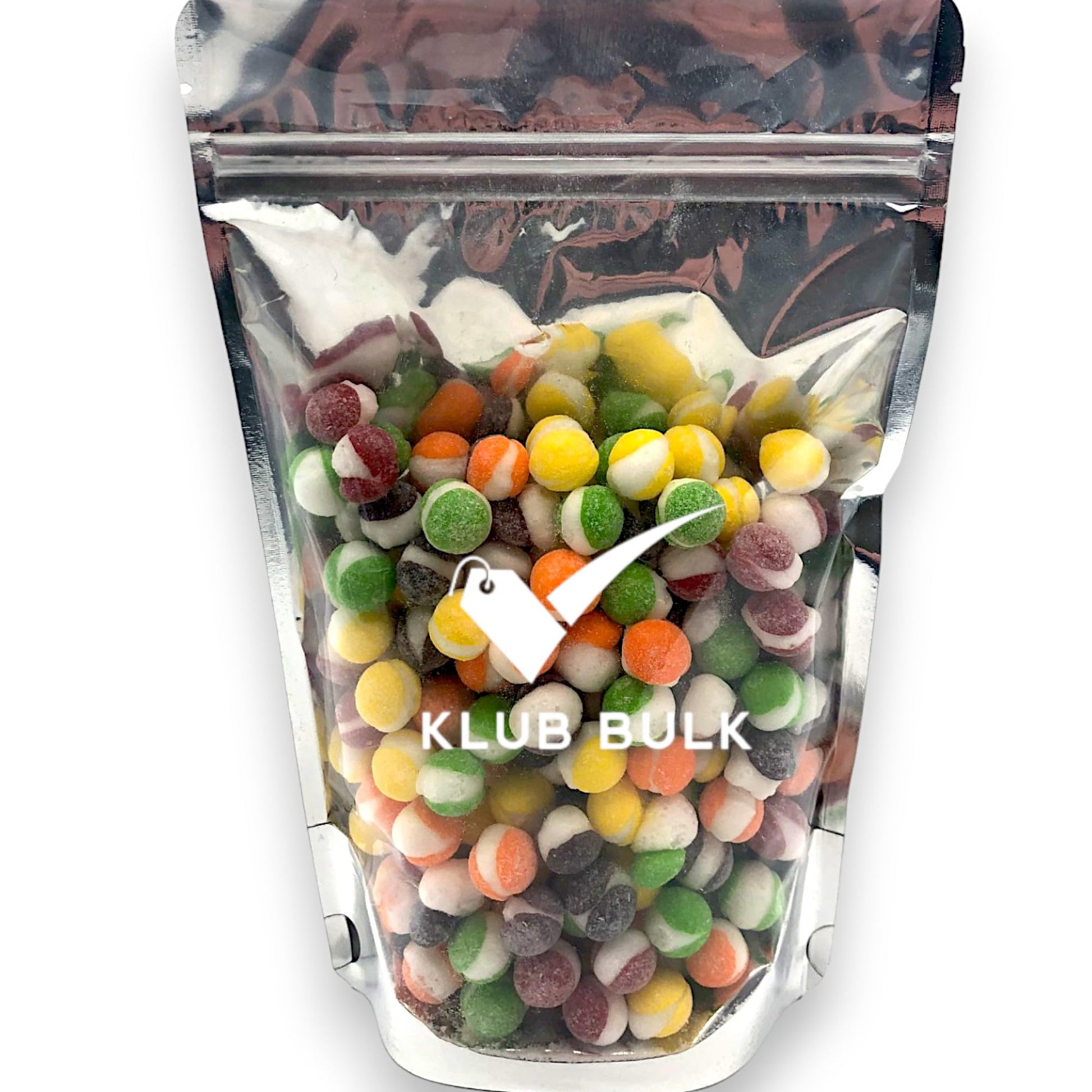 Klub Bulk Premium Freeze Dried Candy Sour Dried Crunchy Comets-1 lb Fruity Crispy Crunchy Sour Candy Popping into a Unique Shape